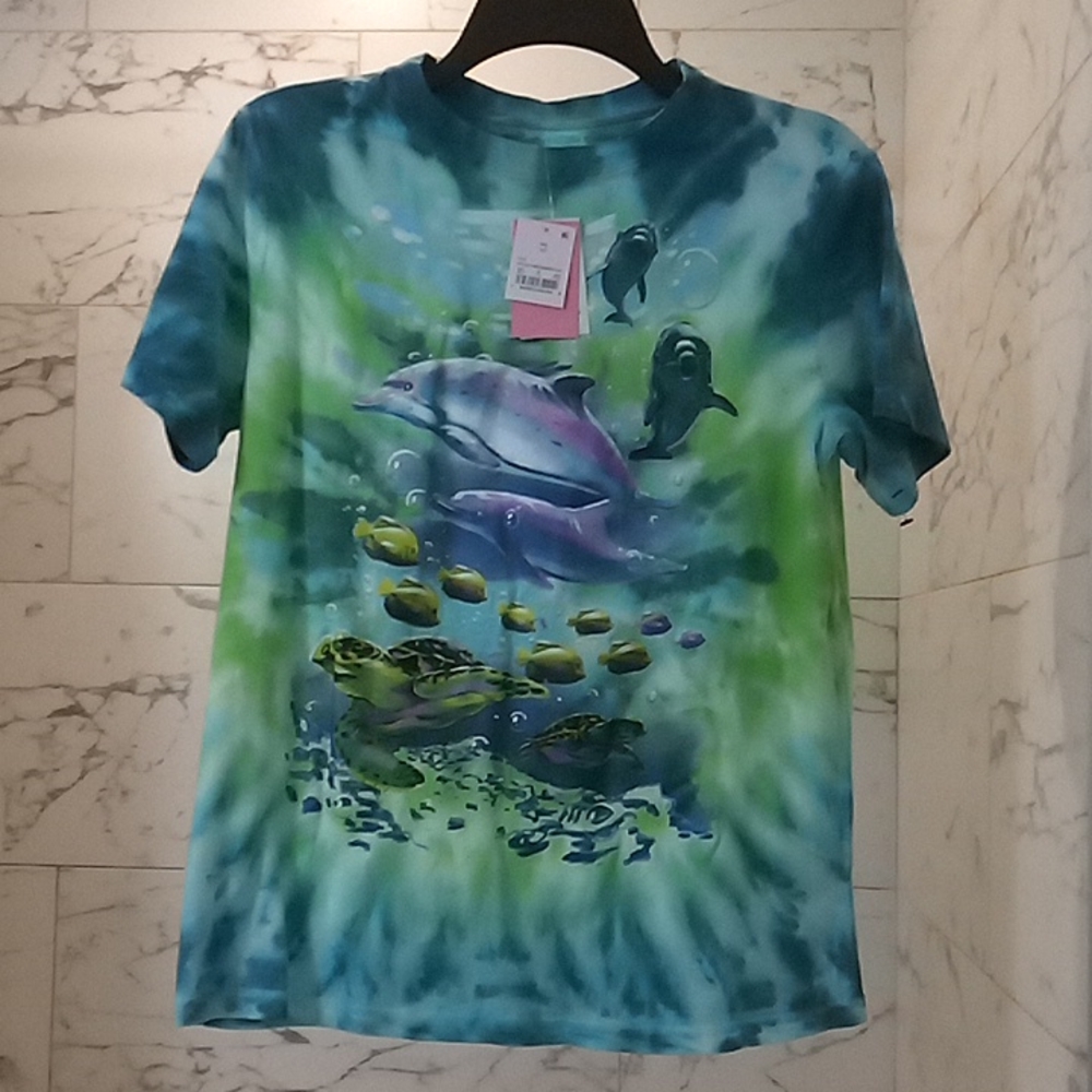 Mighty Fine Retro Tie Dye Graphic Tee